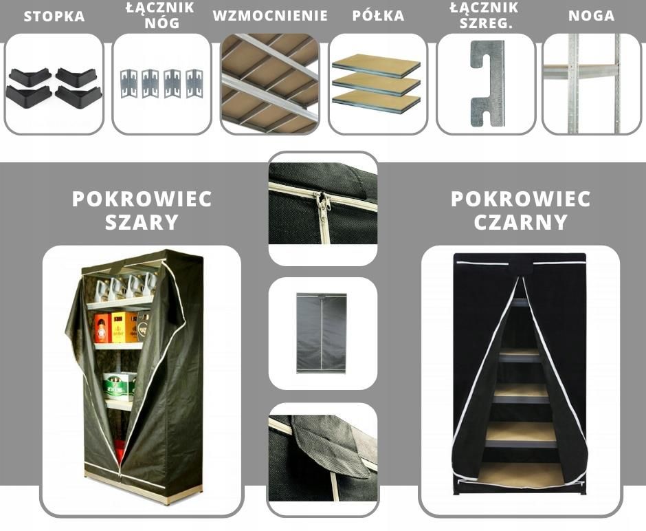 Regał magazynowy Wamar Metalowa Noga Profil Diy Do Regału Hl Hn Noga ...