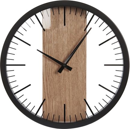 Beliani Zegar Ścienny Wiszący Bez Numeracji 38Cm Nowoczesny Design Czarny Villora (324869)