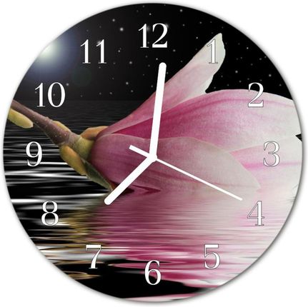 Tulup.Pl Zegar Ścienny Okrągły Kwiat Magnolii (Plzso30Nn24609275)