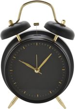 Home Styling Collection Zegar Budzik W Klasycznym Stylu Ze Złotymi Wskazówkami Metalowy 12Cm (C37568630)