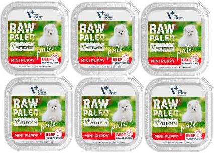 Vetexpert Raw Paleo Pate Mini Puppy Beef 6X150G