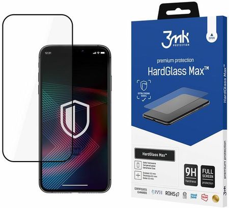 3MK HardGlass Max iPhone 14 Pro 6,1" czarny/b