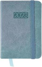 Kalendarz 2023 lux z gumką kieszonkowy niebieski V7 - AVANTI