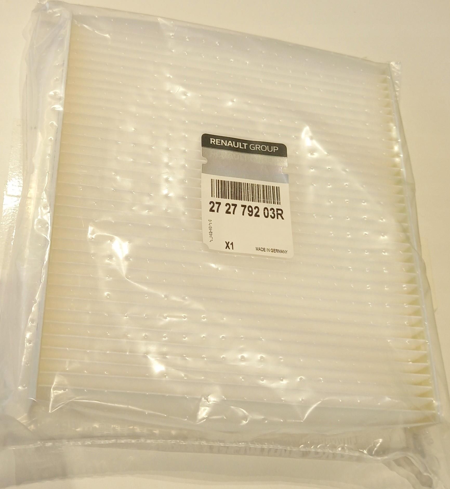 Filtre D'Habitacle Pour RENAULT - Référence OE 272779203R - Neuf D'Origine - Fabriqué En Allemagne