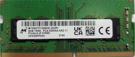 Pamięć RAM Micron DDR4 8GB 3200mhZ (MTA8ATF1G64HZ)
