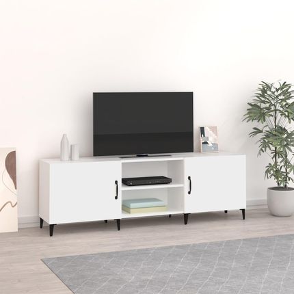 Vidaxl Szafka Pod Tv Biała 150X30X50 Cm Materiał Drewnopochodny 812627