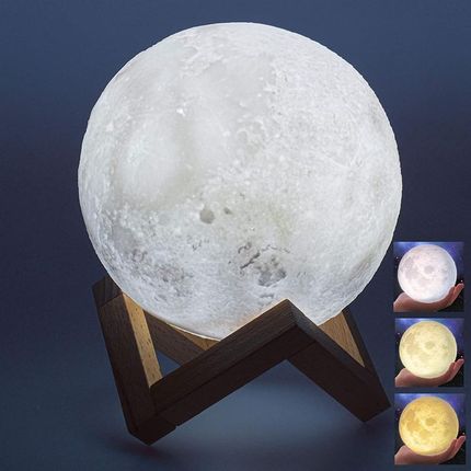 Upominkarnia Lampka Led Księżyc 3 Kolory 661069