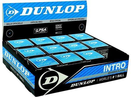 Dunlop Piłki Do Squasha Intro 12szt. Czarny