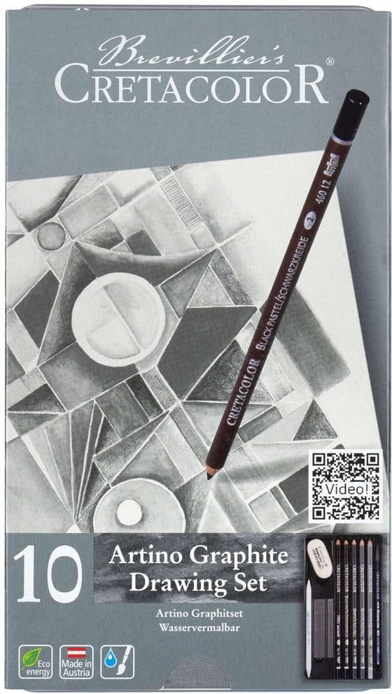 Cretacolor Artino Graphite grafit rajzkészlet -10db-os, fém dobozos