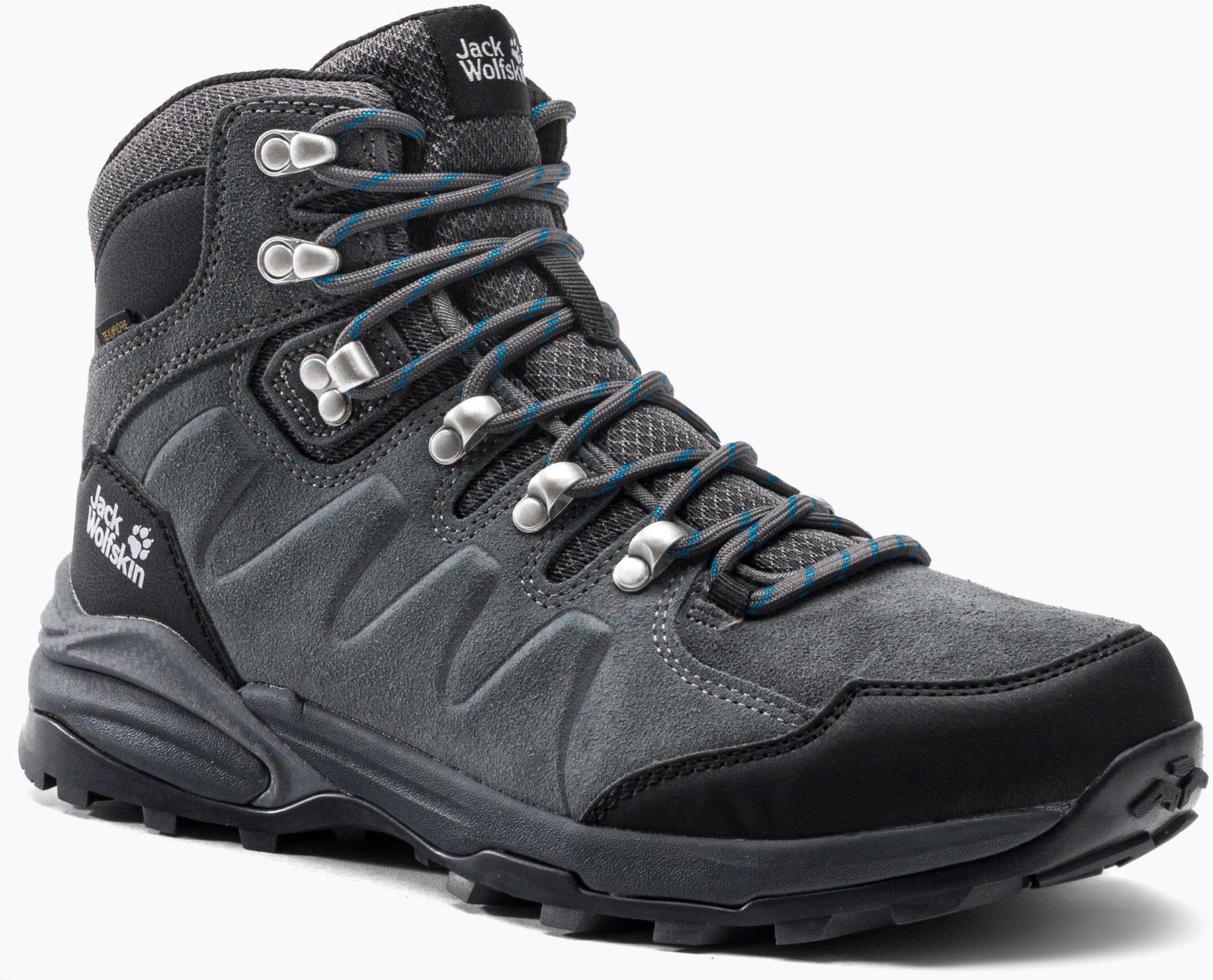 Buty trekkingowe Jack Wolfskin Refugio Texapore Mid Szaro Czarne
