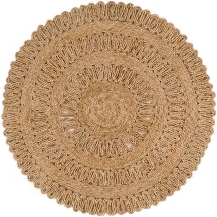 Vidaxl Ręcznie Pleciony Dywan Z Juty 90 Cm Okrągły 344949