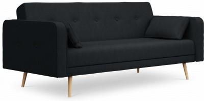 Beso Kompaktowa Sofa Rozkładana Jasper Czarny Melanż 9474