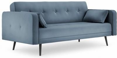 Beso Kompaktowa Sofa Rozkładana Jasper Niebieski Stalowy 9483