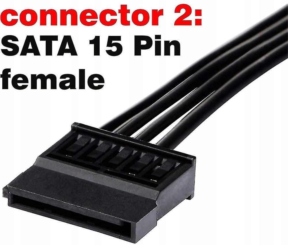 INNA MOLEX IDE 4 PIN MALE TO 15 PIN FEMALE SATA POWER (G06638097218694 ...