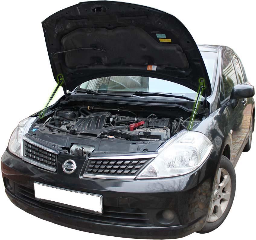 SIŁOWNIKI SPRĘŻYNY MASKI NISSAN TIIDA I C11 SC11 BOLT-ON NISSAN TIIDA I ...