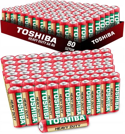 Toshiba 80X BATERIE HEAVY DUTY R6 AA 1,5V PALUSZKI