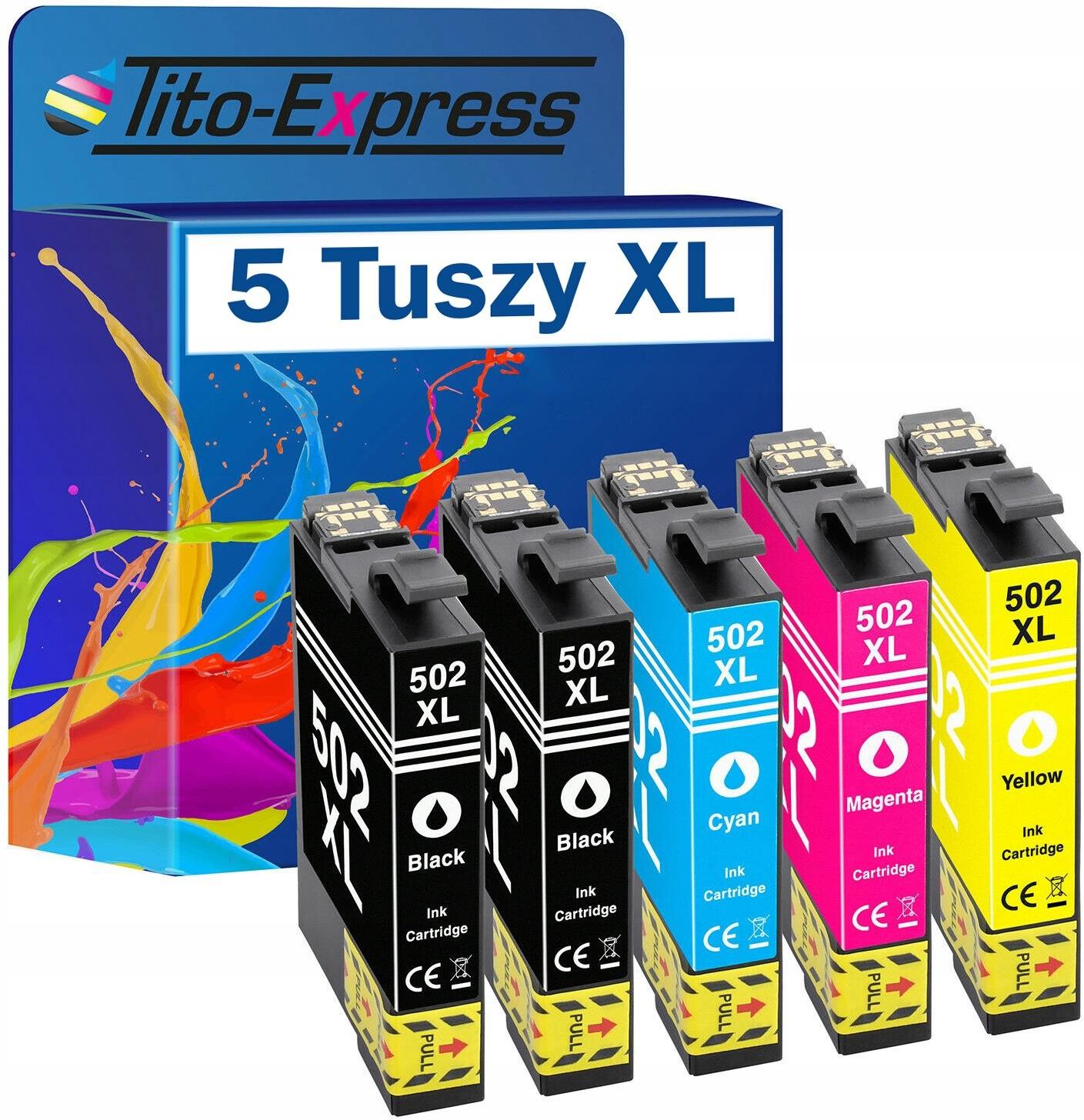 Tusz TITO-EXPRESS 5X TUSZE EPSON 502 XL DO XP-5100 XP-5155 WF-2860 do  drukarki - Opinie i ceny na 