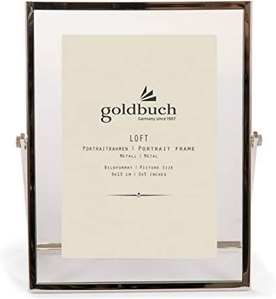 GOLDBUCH RAMKA NA ZDJĘCIA LOFT Z METALU, RAMKA Z PODSTAWKĄ, RAMKA PORTRETOWA NA 1 ZDJĘCIE/ZDJĘCIE W FORMACIE 9 X 13 CM, METALOWA RAMKA NA ZDJĘCIA OK.