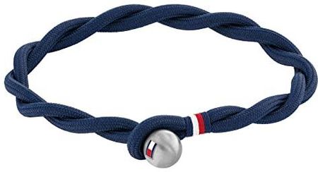 TOMMY HILFIGER BIŻUTERIA MĘSKA BRANSOLETKA GRANATOWA - 2790447, JEDEN ROZMIAR, NYLON, BEZ KAMIENI SZLACHETNYCH