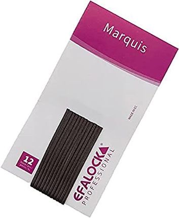 EFALOCK PROFESSIONAL MARQUIS SPINKI DO WŁOSÓW BRĄZOWE MATOWE 12 SZTUK 4 CM