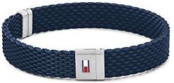 TOMMY HILFIGER BIŻUTERIA MĘSKA SILIKONOWA BRANSOLETKA - 2790239S, JEDEN ROZMIAR, STAL NIERDZEWNA