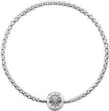 Thomas Sabo Bracciale Uomo Karma Beads In Argento Sterling 925 Annerito, Lunghezza 15 Cm, KA0002-001-12-L16