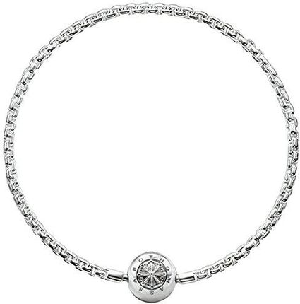 THOMAS SABO DAMSKA MĘSKA BRANSOLETKA KARMA BEADS ZE SREBRA WYSOKIEJ PRÓBY 925, KA0001-001-12, DŁUGOŚĆ -L16 - SREBRNA