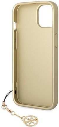 GUESS ORYGINALNE ETUI 4G CHARMS COLLECTION HARDCASE GUHCP14MGF4GBR DO IPHONE 14 PLUS BRĄZOWY - zdjęcie 3