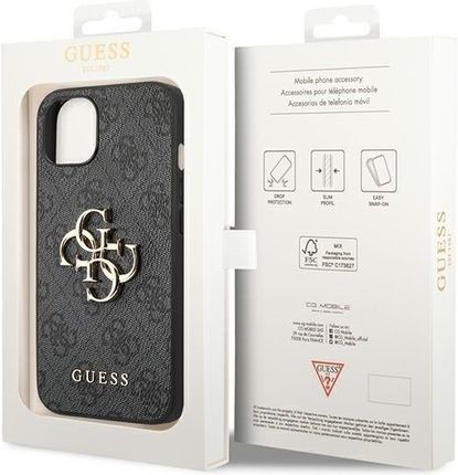 GUESS ORYGINALNE ETUI 4G CHARMS COLLECTION HARDCASE GUHCP14MGF4GBR DO IPHONE 14 PLUS BRĄZOWY - zdjęcie 2