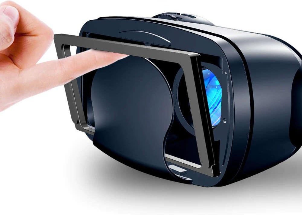 ALOGY Okulary gogle VR VRG PRO 3D wirtualna rzeczywistość na telefon 3.5-7" Czarne - zdjęcie 5 ALOGY Okulary gogle VR VRG PRO 3D wirtualna rzeczywistość na telefon 3.5-7" Czarne