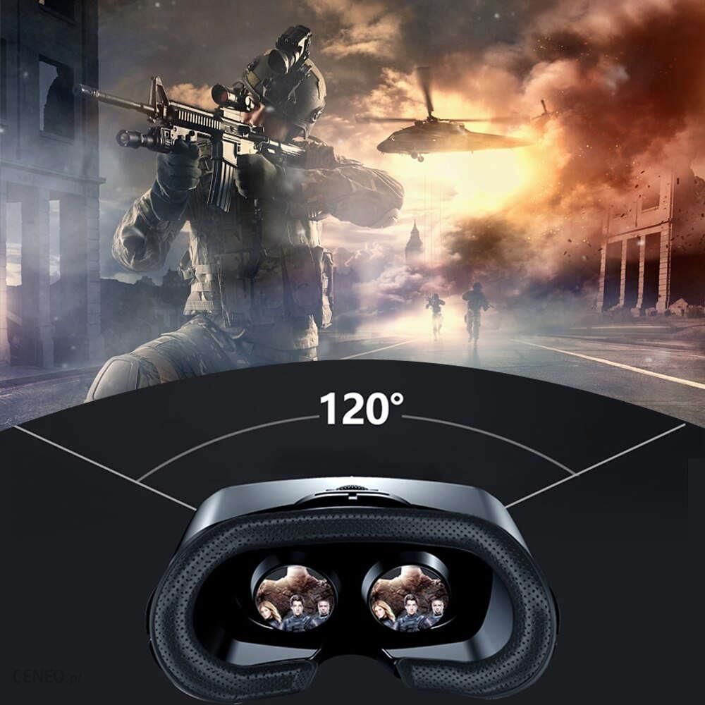 ALOGY Okulary gogle VR VRG PRO 3D wirtualna rzeczywistość na telefon 3.5-7" Czarne