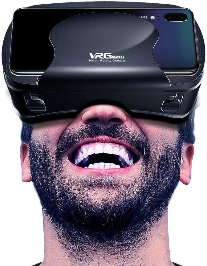 ALOGY Okulary gogle VR VRG PRO 3D wirtualna rzeczywistość na telefon 3.5-7" Czarne - zdjęcie 7 ALOGY Okulary gogle VR VRG PRO 3D wirtualna rzeczywistość na telefon 3.5-7" Czarne