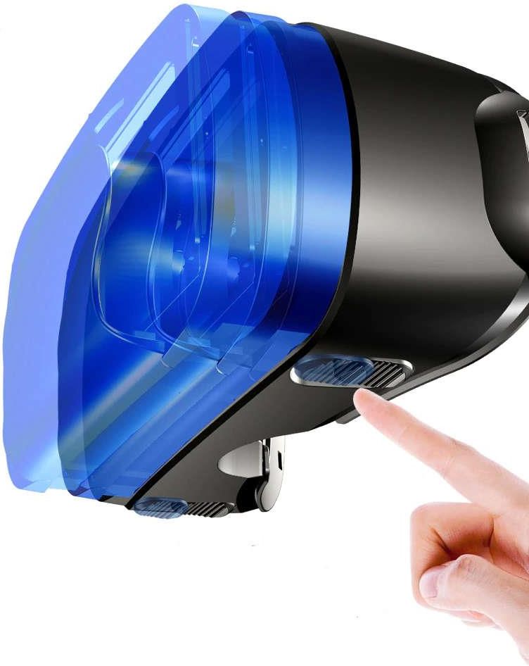 ALOGY Okulary gogle VR VRG PRO 3D wirtualna rzeczywistość na telefon 3.5-7" Czarne - zdjęcie 8 ALOGY Okulary gogle VR VRG PRO 3D wirtualna rzeczywistość na telefon 3.5-7" Czarne