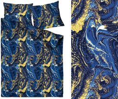 Zdjęcie Greno Pościel Satynowa 140X200 Galaxy Granatowa Złota Mozajka Z Jedną Poszewką Gold Line 1 Pl-Sat-140-Gala - Łódź
