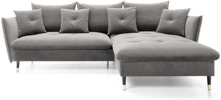 Piaski Narożnik Glam Riviera 91 Szary Prawy 100359429 - zdjęcie 2