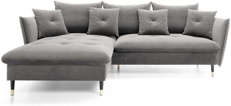 Piaski Narożnik Glam Riviera 91 Szary Lewy 100359433 - zdjęcie 2