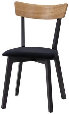 Salony Agata Krzesło Drewniane Z Czarnymi Nogami Retro Oslo 622446
