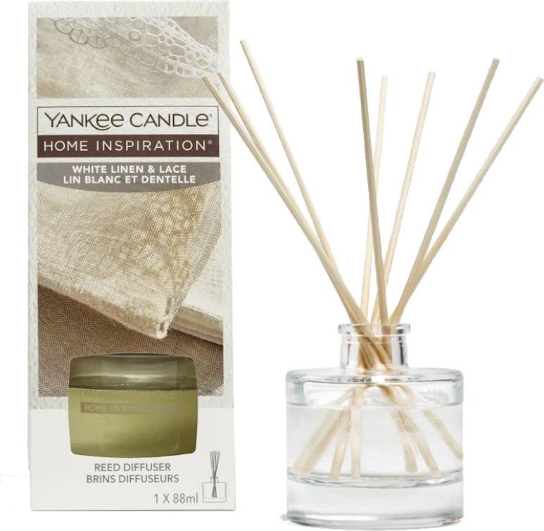 Yankee Candle Home Inspiration Patyczki zapachowe White Linen and Lace