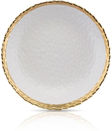 HowHomely Komplet obiadowy dla 4 os. Kati White Gold - zdjęcie 3