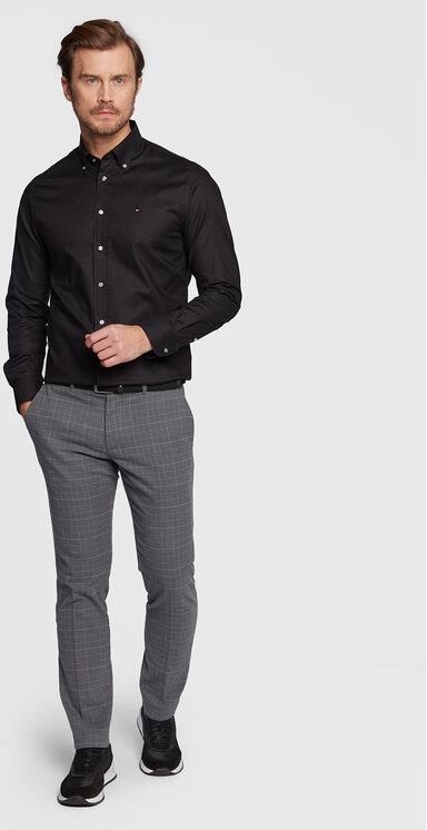 Tommy Hilfiger Koszula Flex MW0MW29969 Czarny Regular Fit - zdjęcie 4 Tommy Hilfiger Koszula Flex MW0MW29969 Czarny Regular Fit