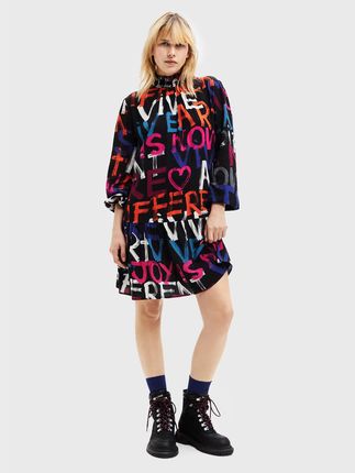 Desigual Sukienka codzienna Siena 22WWVW10 Kolorowy Regular Fit