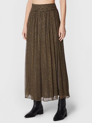 Zadig&Voltaire Spódnica midi Jade WWSK00302 Brązowy Regular Fit