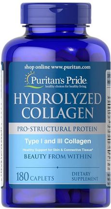Puritan's Pride Hydrolizowany Kolagen 1000 mg - 180 tabletek