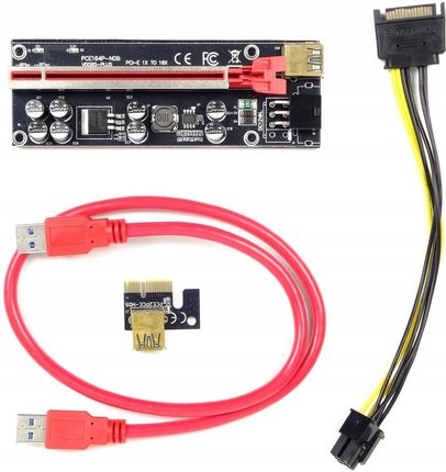 INNY RISER 009S PLUS BLACK CZARNY PCI-E 1X-16X USB3.0  ()