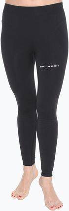 Pantaloni Running Donna Macron Run FCC Clover | Lunghi Stretch Grigio/Nero - Foto 10