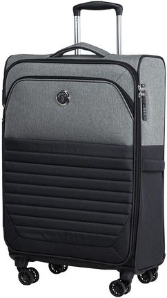 Średnia walizka PUCCINI MALMO EM50710B 4 Szaro czarna