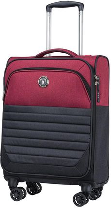 Mała kabinowa walizka PUCCINI MALMO EM50710C 3 Czerwono czarna