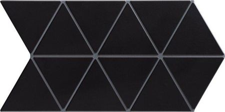 Realonda Gres Szkliwiony Hiszpański Triangle Black 48,5x28