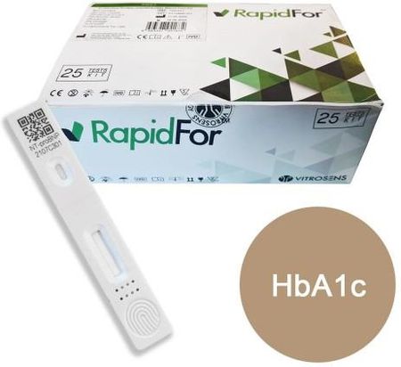 Test do oznaczania hemoglobiny glikowanej A1c (HbA1c) (cukrzyca) do analizatora BISAF zestaw 25szt