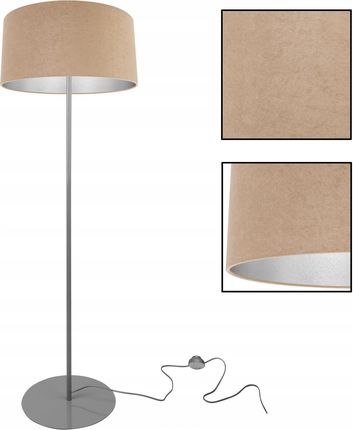 Light Home Lampa Stojąca Podłogowa Trójnóg Chrom Abażur (Mediolan236040Lsc)
